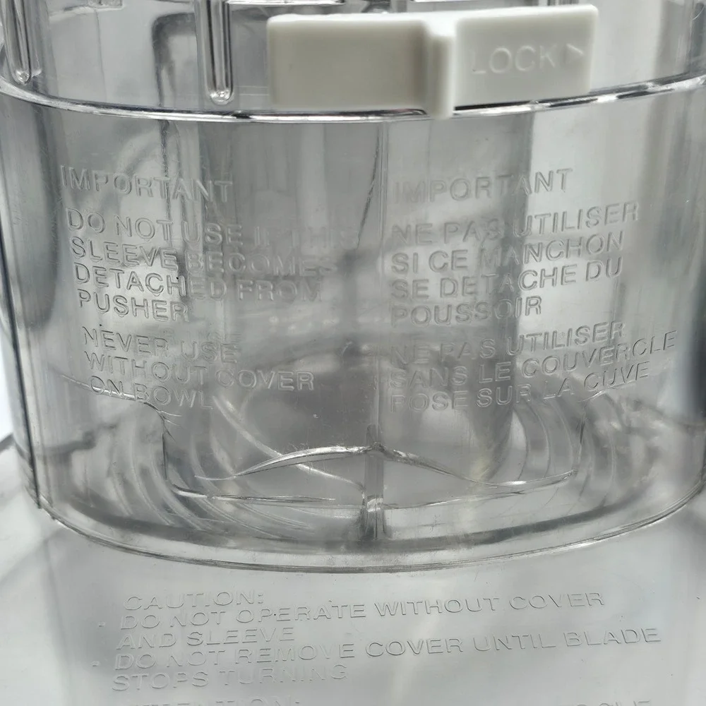 Cuisinart Food Processor Deluxe 11 White DLC-861TX Metal Blade Vintage Kitchen